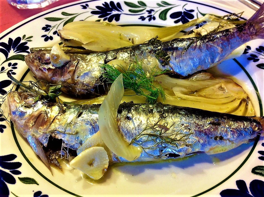 sardinas al horno con hinojo
